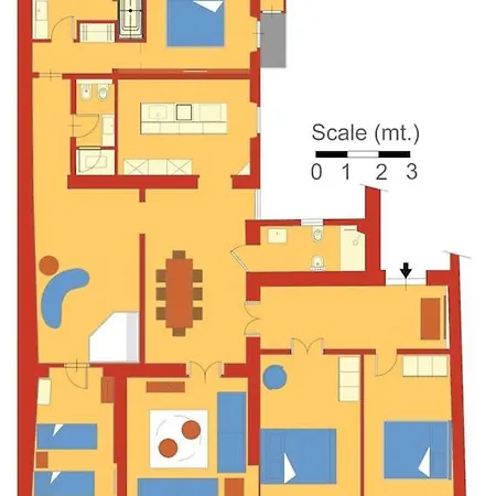 公寓 Romac Baullari Ii 4bdr Near Campo De Fiori 罗马